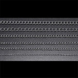 5M Stainless Steel Necklace Chains Bulk Jewelry Chain 1.2-4.0mm DIY Findings