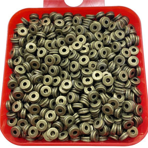 50pcs 3*6mm Spacer Beads for Jewelry Making DIY Alloy Accessories