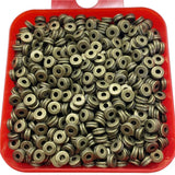 50pcs 3*6mm Spacer Beads for Jewelry Making DIY Alloy Accessories