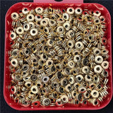 50pcs 3*6mm Spacer Beads for Jewelry Making DIY Alloy Accessories
