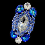 Stonefans Crystal Women Big Rings Morocco Banquet Wedding Ring