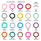 65mm Silicone Ring Round Pendants For DIY Jewelry Making