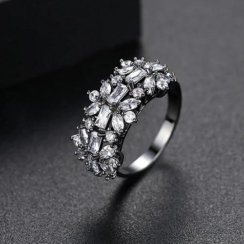 Adjustable Ring for Women CZ Gun Girl Party Jewelry