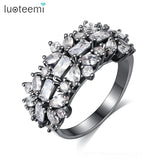 Adjustable Ring for Women CZ Gun Girl Party Jewelry