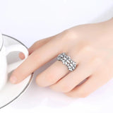 Adjustable Ring for Women CZ Gun Girl Party Jewelry