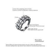 Adjustable Ring for Women CZ Gun Girl Party Jewelry