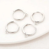 10PCS 14K Brass Round Hoops Earrings DIY Jewelry Findings