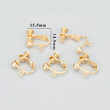 18k Plated Copper Nickel-Free Jewelry Accessories - 10pcs/lot