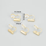 18k Plated Copper Nickel-Free Jewelry Accessories - 10pcs/lot