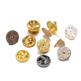50pcs Brooch Pin Base Caps Button Pins Blank Backs Butterfly Clasp DIY Jewelry