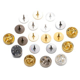 50pcs Brooch Pin Base Caps Button Pins Blank Backs Butterfly Clasp DIY Jewelry