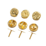 50pcs Brooch Pin Base Caps Button Pins Blank Backs Butterfly Clasp DIY Jewelry