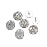 50pcs Brooch Pin Base Caps Button Pins Blank Backs Butterfly Clasp DIY Jewelry