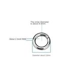 S925 Sterling Silver Button Accessories Mechanical Round Buckle