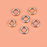 S925 Sterling Silver Button Accessories Mechanical Round Buckle