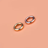 S925 Sterling Silver Button Accessories Mechanical Round Buckle