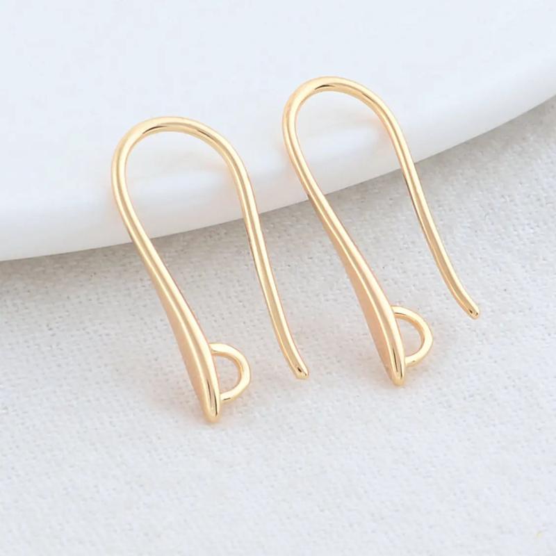 14K Brass Earrings Hoops High Jewelry Making Supplies 2.5*20MM