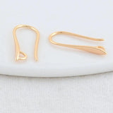 14K Brass Earrings Hoops High Jewelry Making Supplies 2.5*20MM