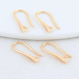 14K Brass Earrings Hoops High Jewelry Making Supplies 2.5*20MM