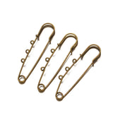 10/20pcs Metal Pin Fastener 3 Holes for DIY Brooch Jewelry Craft Making