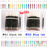 Kovict 200-2000Pcs DIY Bead Pen Refills Black/Blue Ink Writing Supplies
