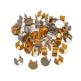 100pcs 8mm Hair Ring Clip Blank Base for Rubber Bands Buckle DIY Jewelry Making