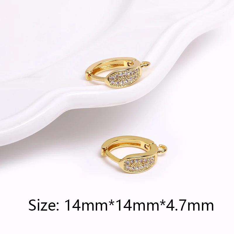 18K Plated Hoop Earring Hooks, DIY Jewellery Making Supplies