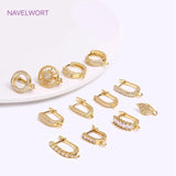 18K Plated Hoop Earring Hooks, DIY Jewellery Making Supplies