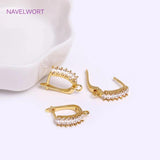 18K Plated Hoop Earring Hooks, DIY Jewellery Making Supplies