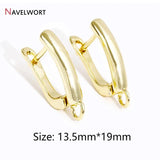 18K Plated Shvenzy Earwire Earring Clasps Findings For Earring Making