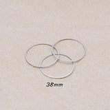50pcs Rhodium Round Geometric Accessories DIY Jewelry Making