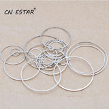50pcs Rhodium Round Geometric Accessories DIY Jewelry Making