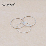 50pcs Rhodium Round Geometric Accessories DIY Jewelry Making