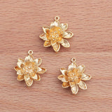 18k Plated Copper DIY Pendant Earrings 10pcs/lot