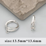 18k Rhodium Plated Jewelry Making Clasp Hooks 10pcs/lot
