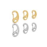 5pcs Stainless Steel D Lobster Clasps Spring Hooks Key Chains Bags Snap-fastener