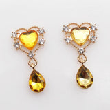 10pcs Heart Shaped Acrylic Droplet Pendant Hairpin Decor