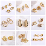 14K Plated Zircon Round Pendant Bail for Jewelry Making