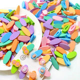 10/20pcs Acrylic Hairpin Colored Oval Girls Hairclip DIY Kids Hair Accessories