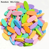 10/20pcs Acrylic Hairpin Colored Oval Girls Hairclip DIY Kids Hair Accessories