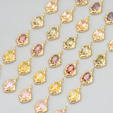 18k Rhodium Plated Zircon Charms DIY Pendants