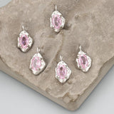 18k Rhodium Plated Zircon Charms DIY Pendants