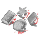10pcs Stainless Steel Oval Star Plated Base for Earrings Making