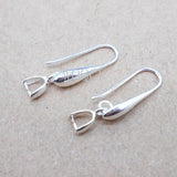 10PCS 925 Silver/18K Smooth Women's Ear Hook Earrings DIY Jewelry Making