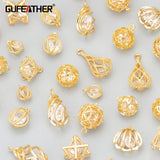 18k Plated Zircon Pendants Jewelry Making DIY Earrings