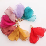10pcs Copper Flower Charms for DIY Earrings