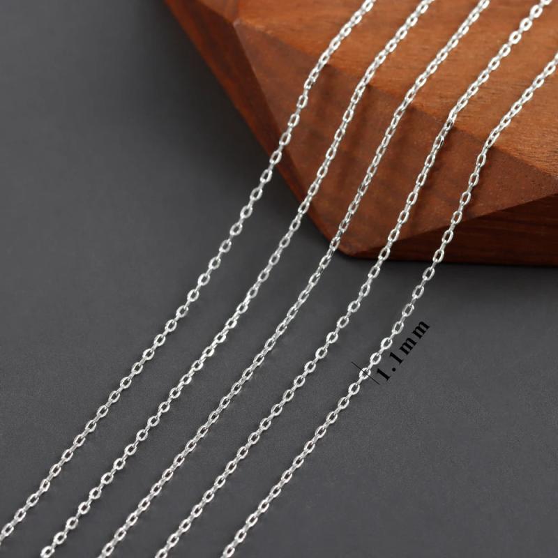 Rhodium Plated Copper Chain 3m/lot