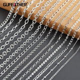 Rhodium Plated Copper Chain 3m/lot