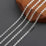 Rhodium Plated Copper Chain 3m/lot