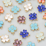 18k Plated Copper Zircon Charms Hand Made Jewelry Making DIY Pendants